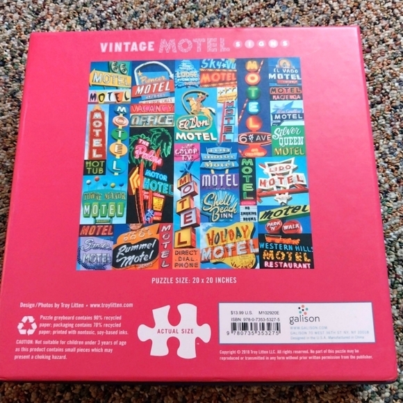 Vintage Motel Signs 500 Piece Jigsaw Puzzle - Picture 4 of 5